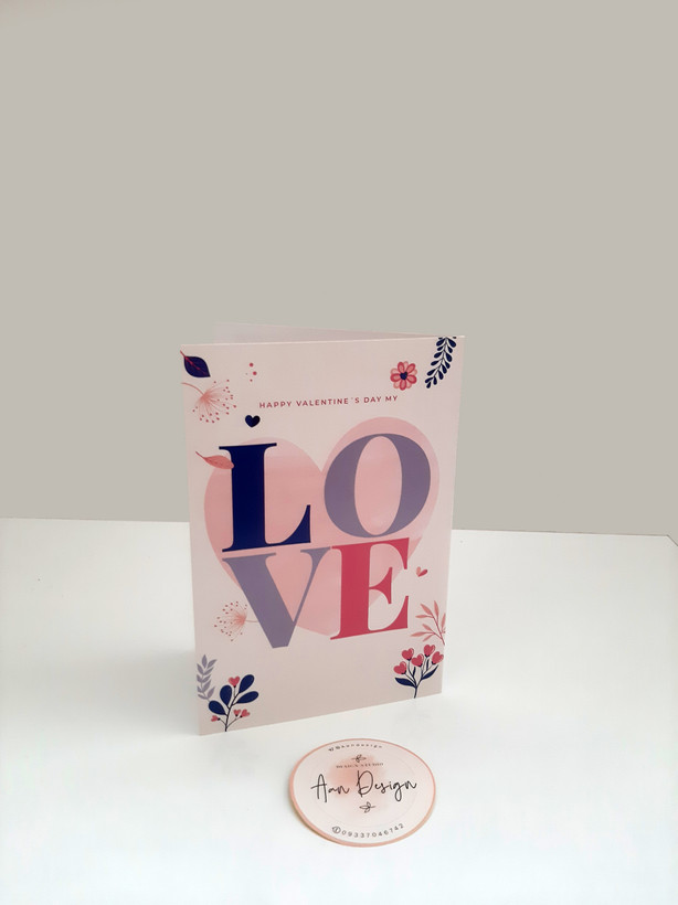 کارت ولنتاین LOVE