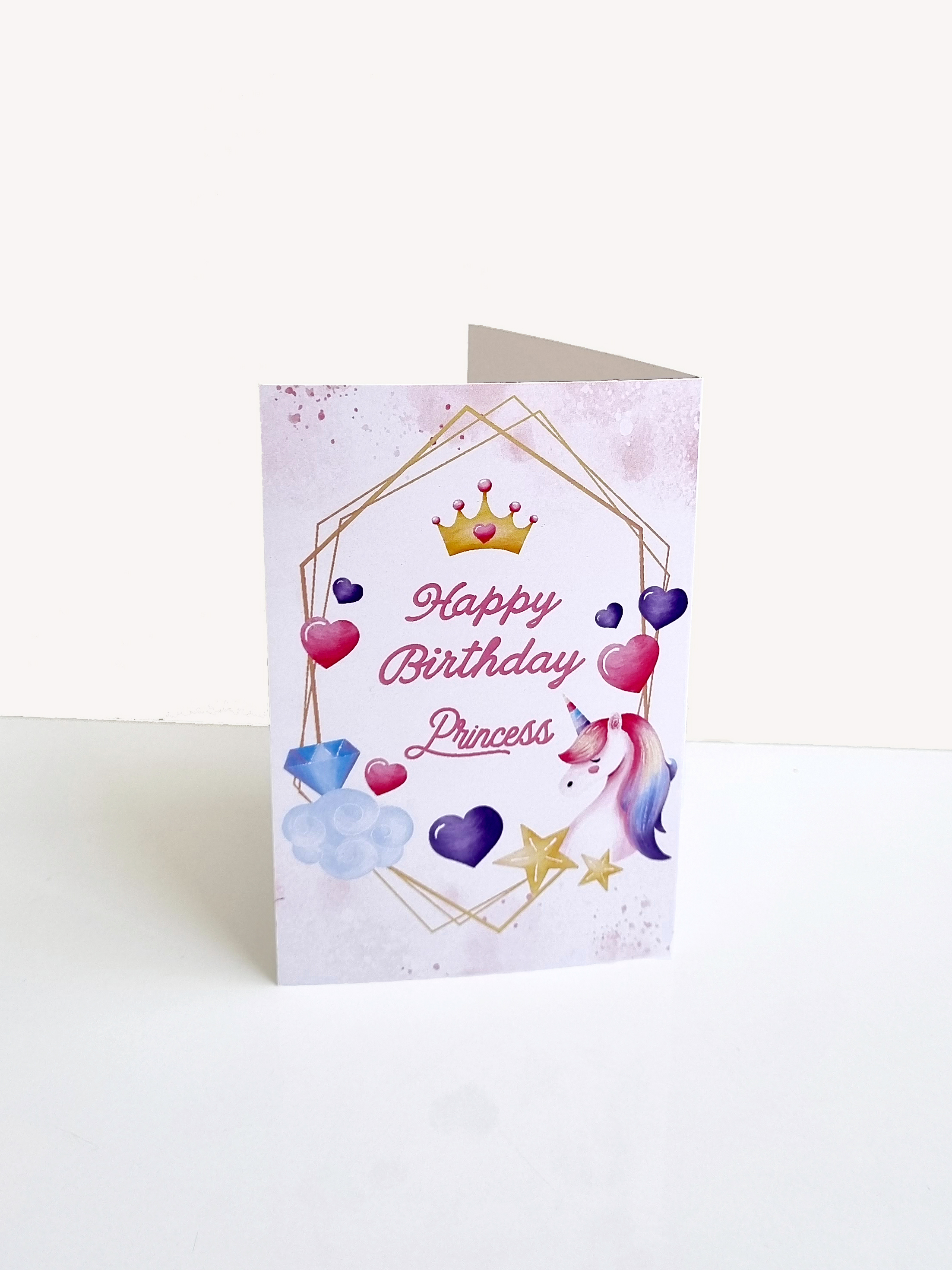 کارت پستال تولد پرنسس