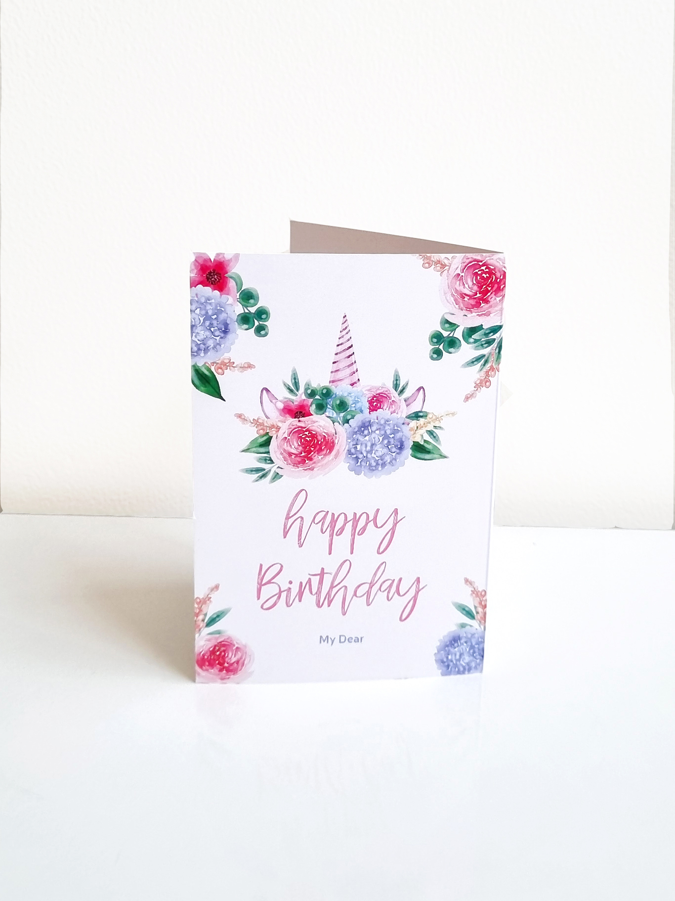 کارت پستال تولد تک شاخ